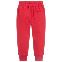Lyle & Scott-Red Cotton Joggers | Childrensalon Outlet