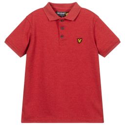 Lyle \u0026 Scott - Red Logo Polo Shirt 