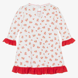 ماغنوليا بيبي-فستان قطن بيما لون أبيض للمولودات | Childrensalon Outlet