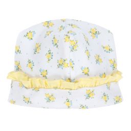 Magnolia Baby-Baby Pima Cotton White Hat | Childrensalon Outlet