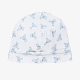 Magnolia Baby-Белая шапочка с голубыми медвежатами | Childrensalon Outlet
