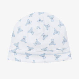 Magnolia Baby-Белая шапочка с голубыми медвежатами | Childrensalon Outlet