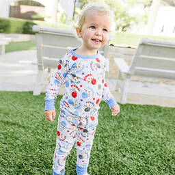 Magnolia Baby-Boys Pima Cotton Bowling Night Pyjamas | Childrensalon Outlet