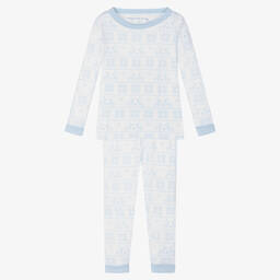 ماغنوليا بيبي-بيجاما قطن بيما لون أبيض للأولاد | Childrensalon Outlet