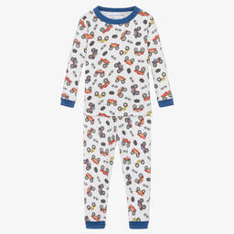 ماغنوليا بيبي-بيجاما قطن بيما لون أبيض للأولاد | Childrensalon Outlet