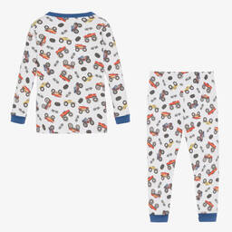 ماغنوليا بيبي-بيجاما قطن بيما لون أبيض للأولاد | Childrensalon Outlet