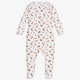 Magnolia Baby-Белый комбинезон из хлопка пима | Childrensalon Outlet