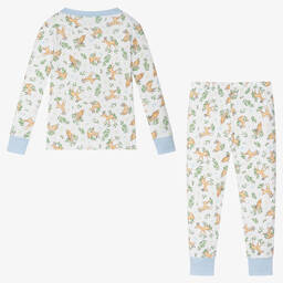 Magnolia Baby-Boys White Pima Cotton Baby Buck Pyjamas | Childrensalon Outlet