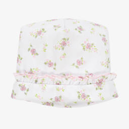 Magnolia Baby-Girls Pink Floral Layette Hat | Childrensalon Outlet