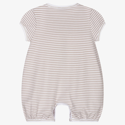 Magnolia Baby-Grey Pima Cotton Baby Shortie | Childrensalon Outlet