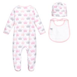 Magnolia Baby-Комплект из хлопка пима с комбинезоном | Childrensalon Outlet