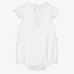 ماغنوليا بيبي-تبّان قطن بيما لون أبيض للمولودات | Childrensalon Outlet