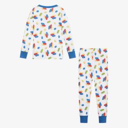 Magnolia Baby-Пижама из хлопка пима с кирпичиками | Childrensalon Outlet