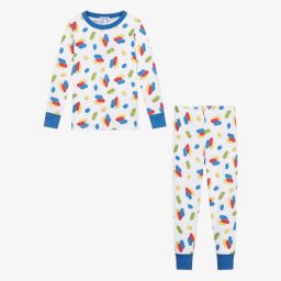 Magnolia Baby-Пижама из хлопка пима с кирпичиками | Childrensalon Outlet