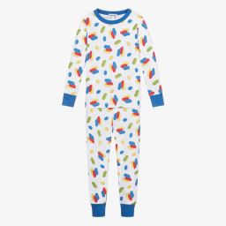 Magnolia Baby-Пижама из хлопка пима с кирпичиками | Childrensalon Outlet