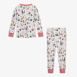 ماغنوليا بيبي-بيجاما قطن بيما لون أبيض | Childrensalon Outlet