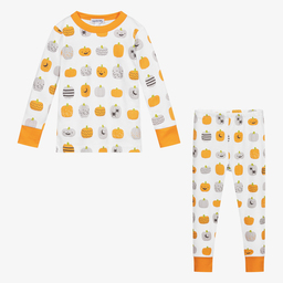 ماغنوليا بيبي-بيجاما قطن بيما لون أبيض | Childrensalon Outlet