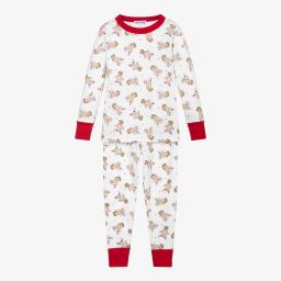 Magnolia Baby-Пижама из хлопка пима с северными оленями | Childrensalon Outlet