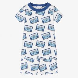 Magnolia Baby-بيجاما شورت قطن بيما لون أبيض للأولاد | Childrensalon Outlet