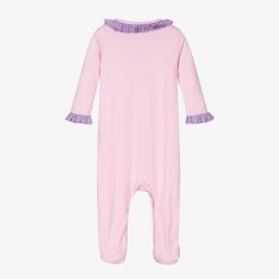 Magnolia Baby-Pima Cotton Unicorn Babygrow | Childrensalon Outlet