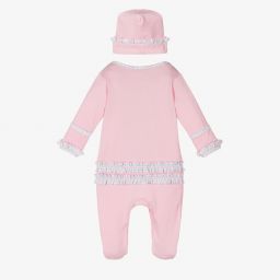 ماغنوليا بيبي-طقم بيبي غرو قطن لون زهري للمولودات | Childrensalon Outlet