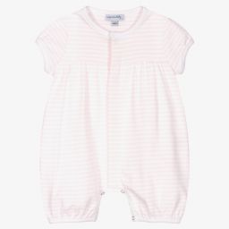 ماغنوليا بيبي-Pink Pima Cotton  Baby Shortie | Childrensalon Outlet