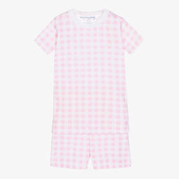 Magnolia Baby-Розовая пижама из хлопка пима | Childrensalon Outlet