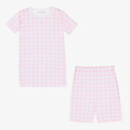 Magnolia Baby-Розовая пижама из хлопка пима | Childrensalon Outlet