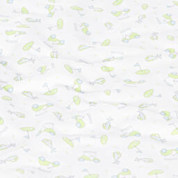 Magnolia Baby-White Cotton On The Green Swaddle (100cm) | Childrensalon Outlet