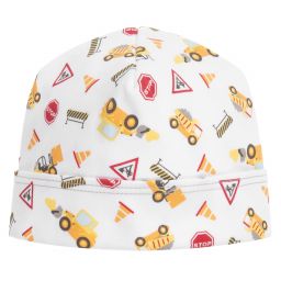 Magnolia Baby-White Pima Cotton Baby Hat | Childrensalon Outlet