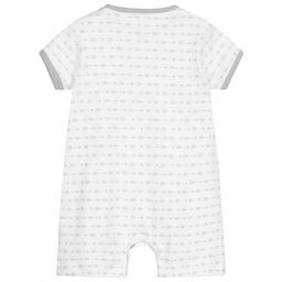 Magnolia Baby-White Pima Cotton Baby Shortie | Childrensalon Outlet