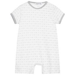 Magnolia Baby-White Pima Cotton Baby Shortie | Childrensalon Outlet