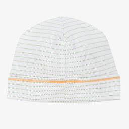 Magnolia Baby-White Pima Cotton Fox Baby Hat | Childrensalon Outlet
