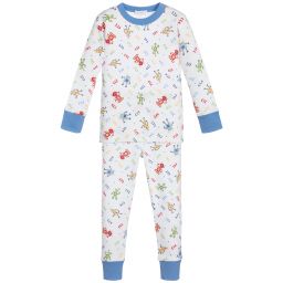 Magnolia Baby-White Pima Cotton Pyjamas | Childrensalon Outlet