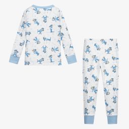 Magnolia Baby-White Pima Cotton Ski Pyjamas | Childrensalon Outlet