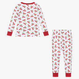Magnolia Baby-Бело-красная пижама из хлопка | Childrensalon Outlet