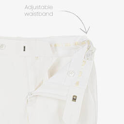 Maison Ava-Boys Ivory & Gold Baroque Crest Suit | Childrensalon Outlet