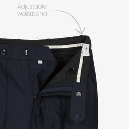 Maison Ava-Кремово-синий костюм с вышивкой | Childrensalon Outlet