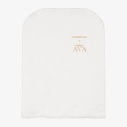 Maison Ava-Кремово-синий костюм с вышивкой | Childrensalon Outlet