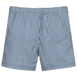 Malvi & Co-شورت قطن لون كحلي وأبيض للمواليد | Childrensalon Outlet