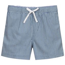 Malvi & Co-شورت قطن لون كحلي وأبيض للمواليد | Childrensalon Outlet