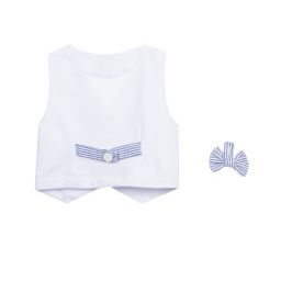 Malvi & Co-Blue & White Waistcoat Set | Childrensalon Outlet