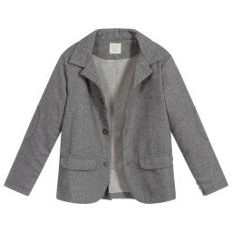 Malvi & Co-Boys Grey Wool Jacket | Childrensalon Outlet
