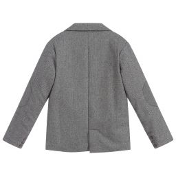 Malvi & Co-Boys Grey Wool Jacket | Childrensalon Outlet