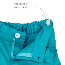 Malvi & Co-Girls Blue Cotton Shorts | Childrensalon Outlet