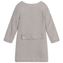 مالفي آند كو-معطف أطفال بناتي مزيج صوف لون رمادي | Childrensalon Outlet