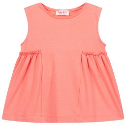 Malvi & Co-Orange Cotton T-Shirt | Childrensalon Outlet