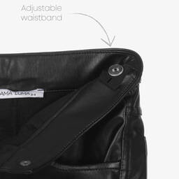 ماما لوما-أكثر من قطعة جلد صناعي لون أسود للبنات | Childrensalon Outlet