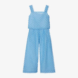 Mama Luma-Голубой комплект из органзы с кисточками | Childrensalon Outlet