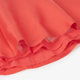 Mama Luma-فستان ساتان مرجاني للبنات مع فيونكة | Childrensalon Outlet